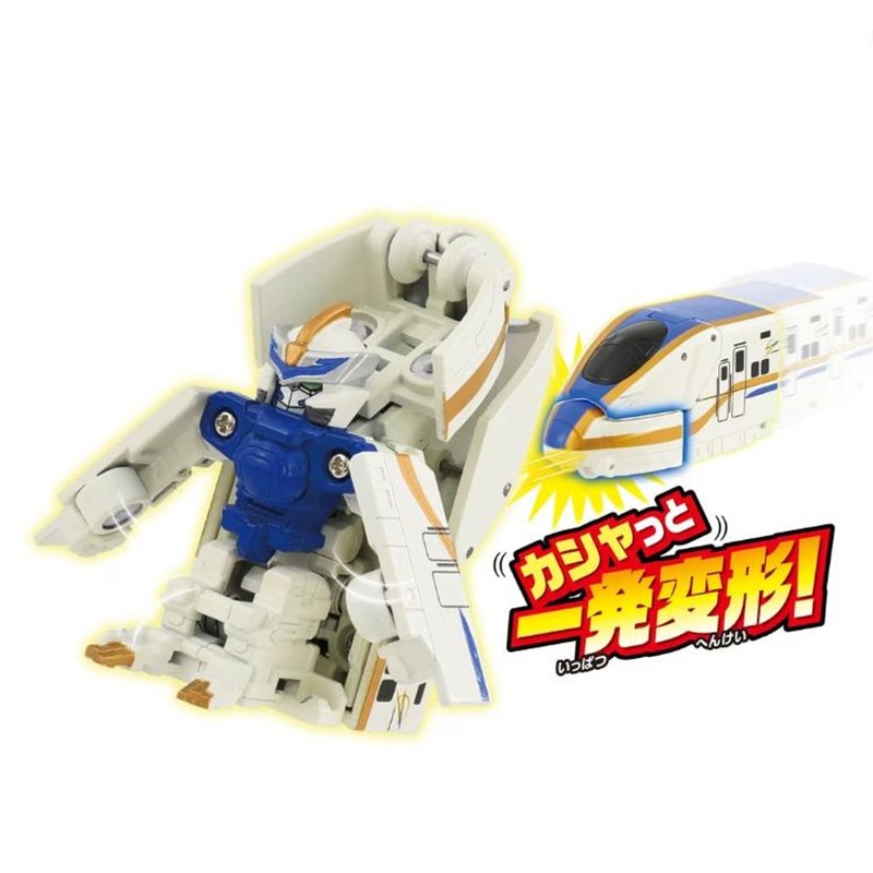 Takara Tomy Pla-Rail Shinkansen Henkei Robo Shinkalion CW Quick Change! E7 Kagayaki
