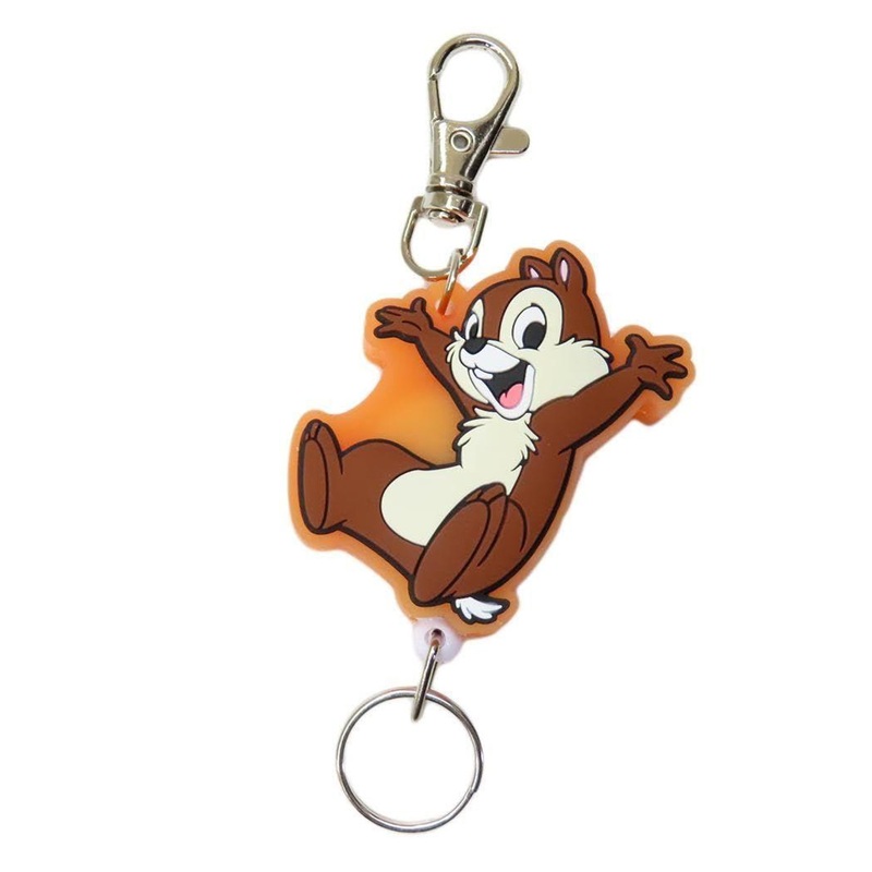 SK Japan Disney Rubber Reel Key Holder Chip