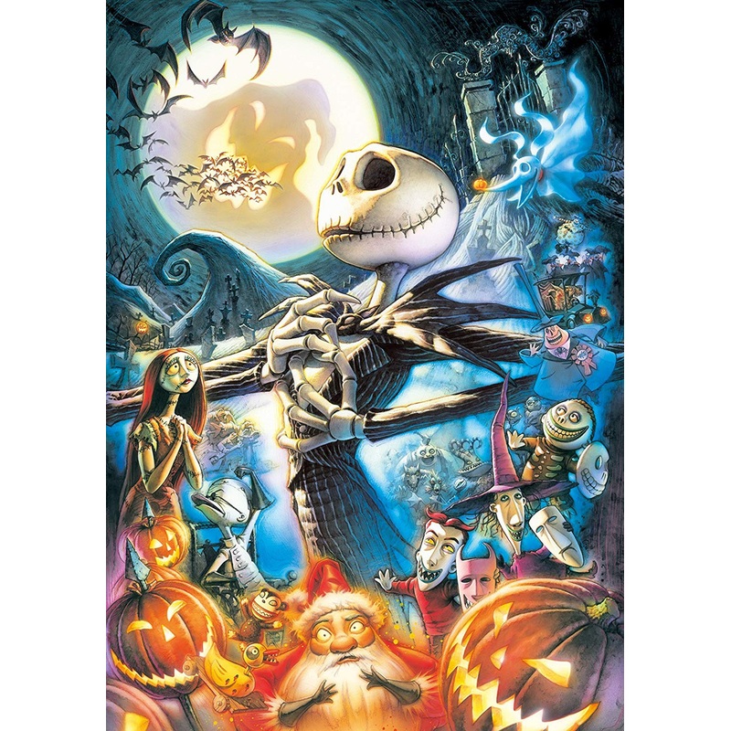 Tenyo Japan Jigsaw Puzzle D108-986 Glow in the Dark Disney Nightmare Before Christmas (108 Pieces)