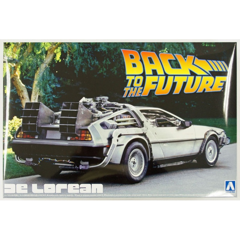 Aoshima 1/24 Back to the Future Part 1 Delorean Plastic Model