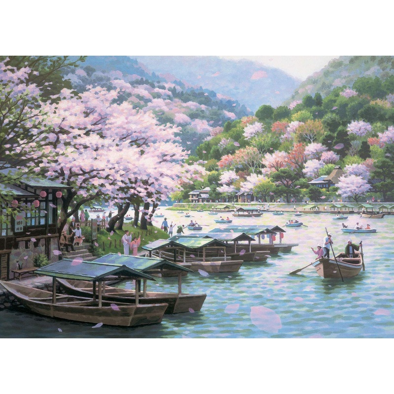 Epoch Jigsaw Puzzle 07-720 Teppei Sasakura Floating Spring Color (500 Pieces)