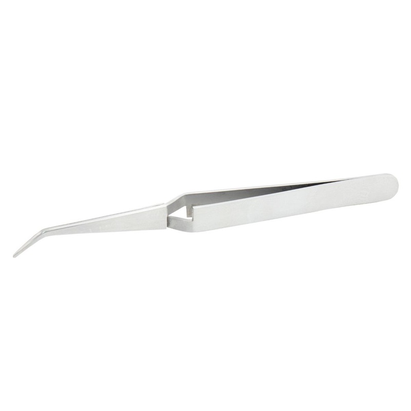 Mineshima Reverse Tweezers Small Curved Tip F-106M