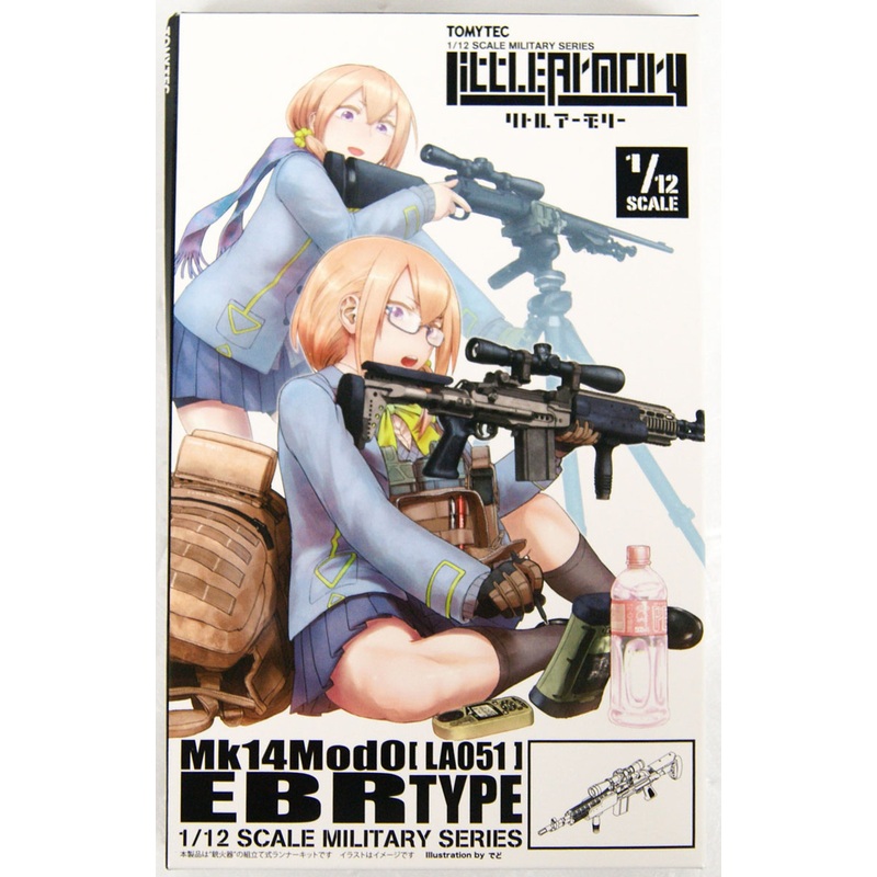 Tomytec LA051 Military Series Little Armory Mk14 Mod0 EBR Type 1/12 Scale Kit