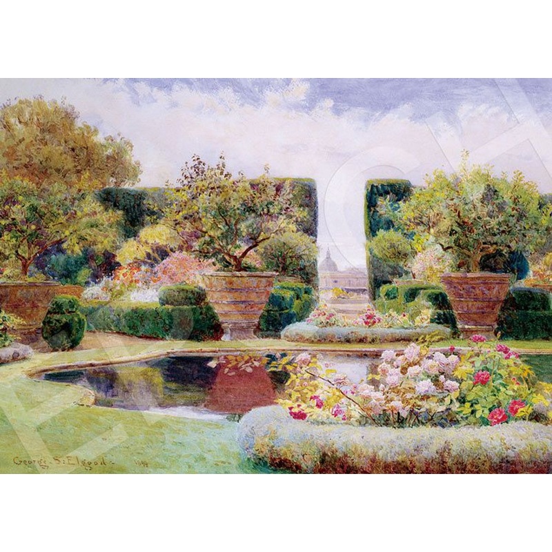 Epoch 79-433s Jigsaw Puzzle A Formal Garden in Rome (500 Pieces)