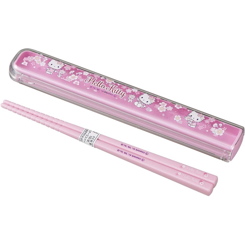 OSK Chopsticks & Case Set Hello Kitty Cherry Blossoms