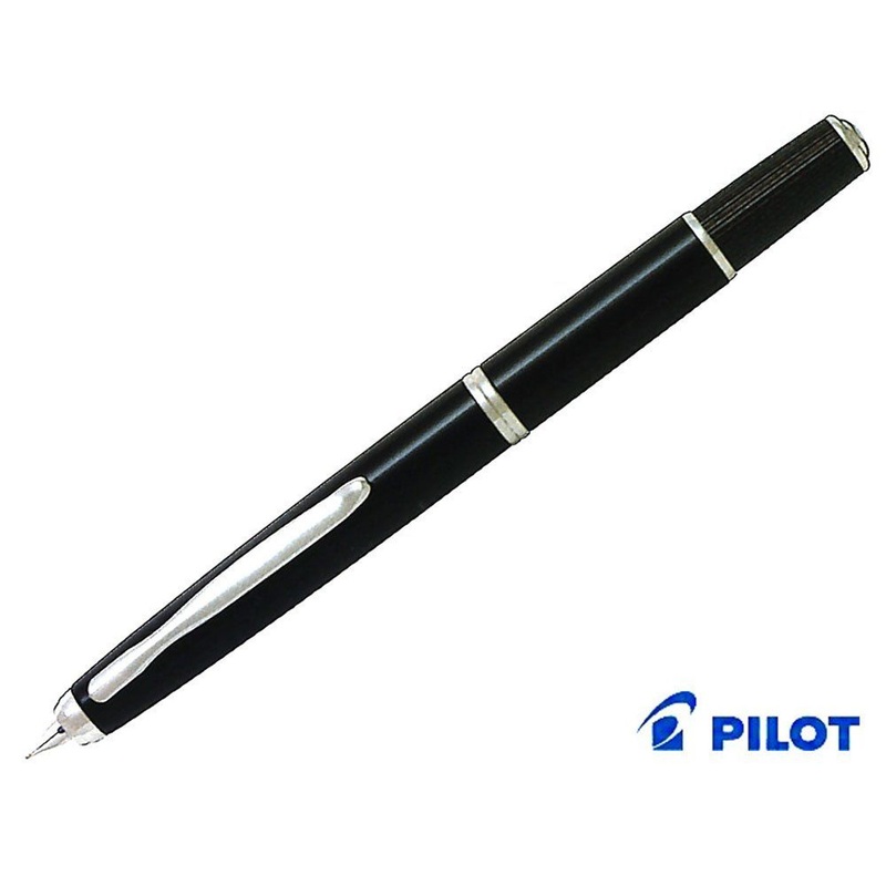 Pilot FCF-2MR-B-F Capless Fermo Black Fountain Pen (NIB:F Fine)