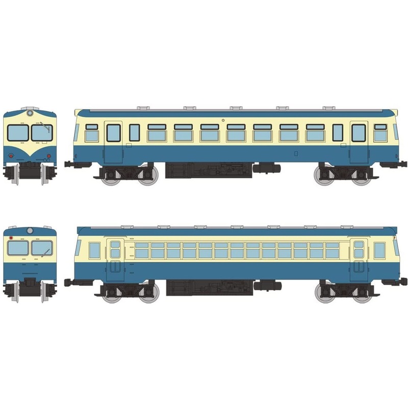 Tomytec Tomii Electric Railway Tao Line Diesel Train (New Painting) 2 Cars Set (N scale)
