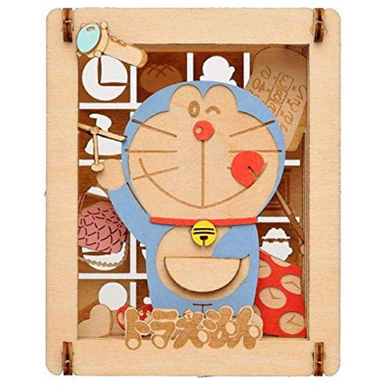 Ensky Paper Theater PT-W09 Wood Style Doraemon Secret Tool