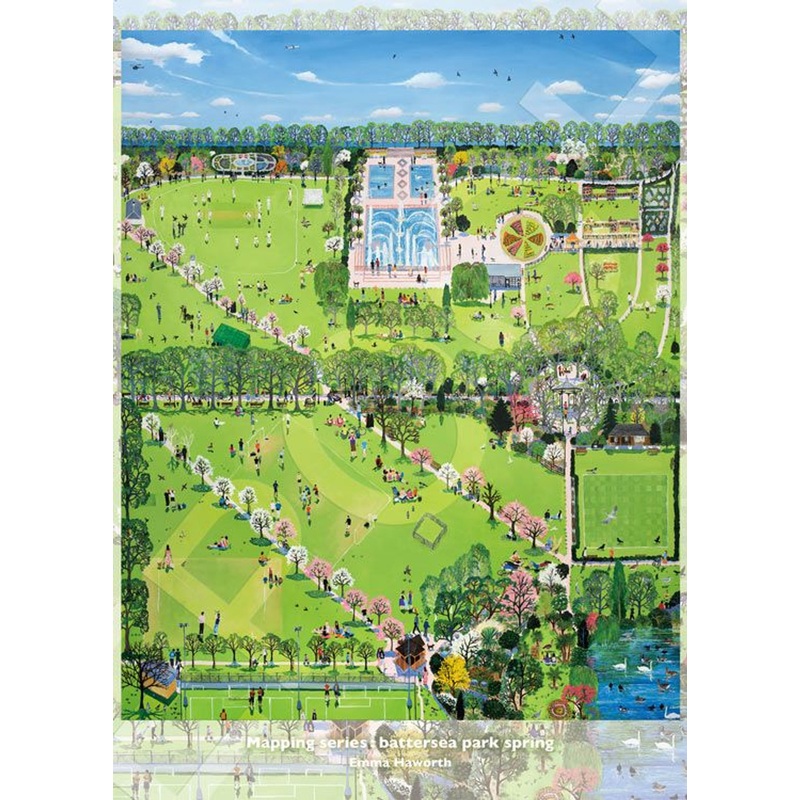 Epoch 79-429s Jigsaw Puzzle Mapping Series: Battersea Park Spring (1000 S-Pieces)