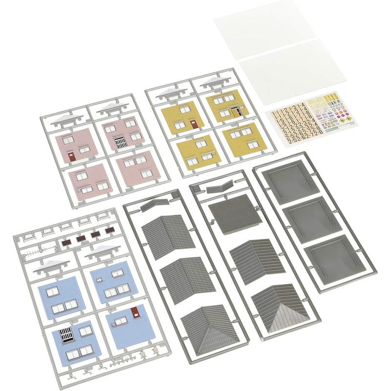 Greenmax 2593 House Set B (3 Houses) (N scale)