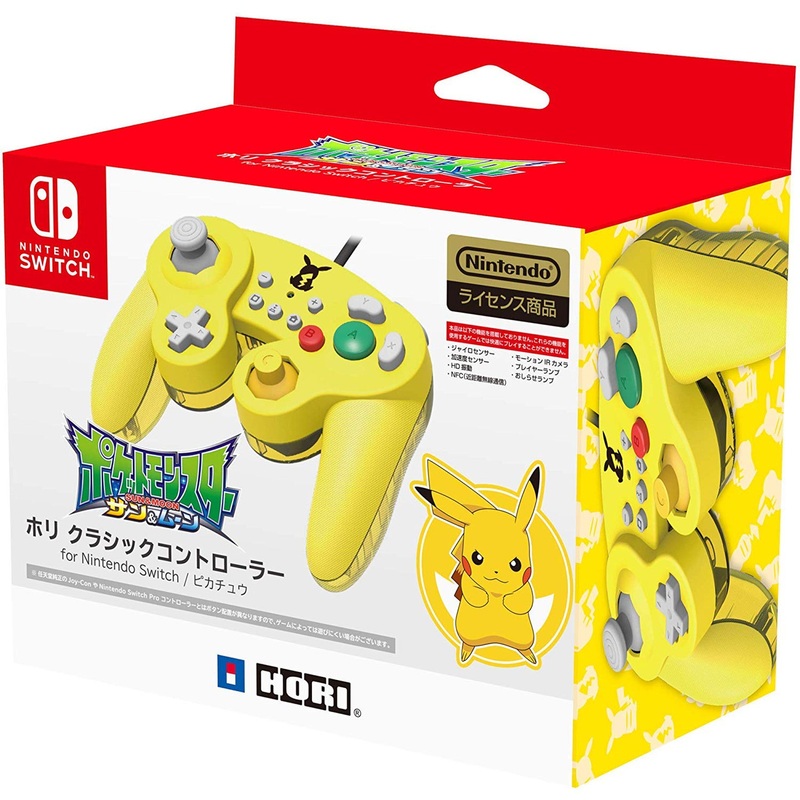 Hori Nintendo Switch Classic Controller GameCube Style Pikachu