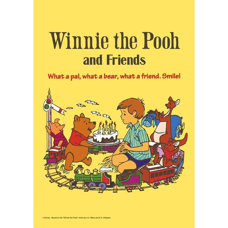 Tenyo Japan Jigsaw Puzzle D108-797 Disney Winnie the Pooh Surprise Cake (108 Pieces)