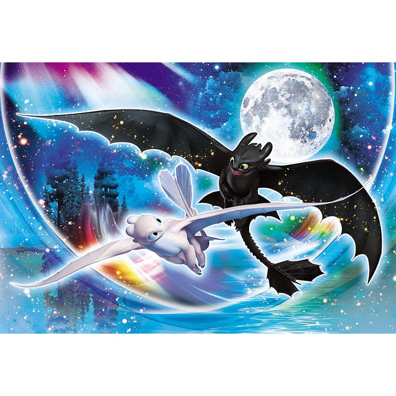 Epoch Jigsaw Puzzle 26-335s How to Train Your Dragon Fly Together (300 Pieces)