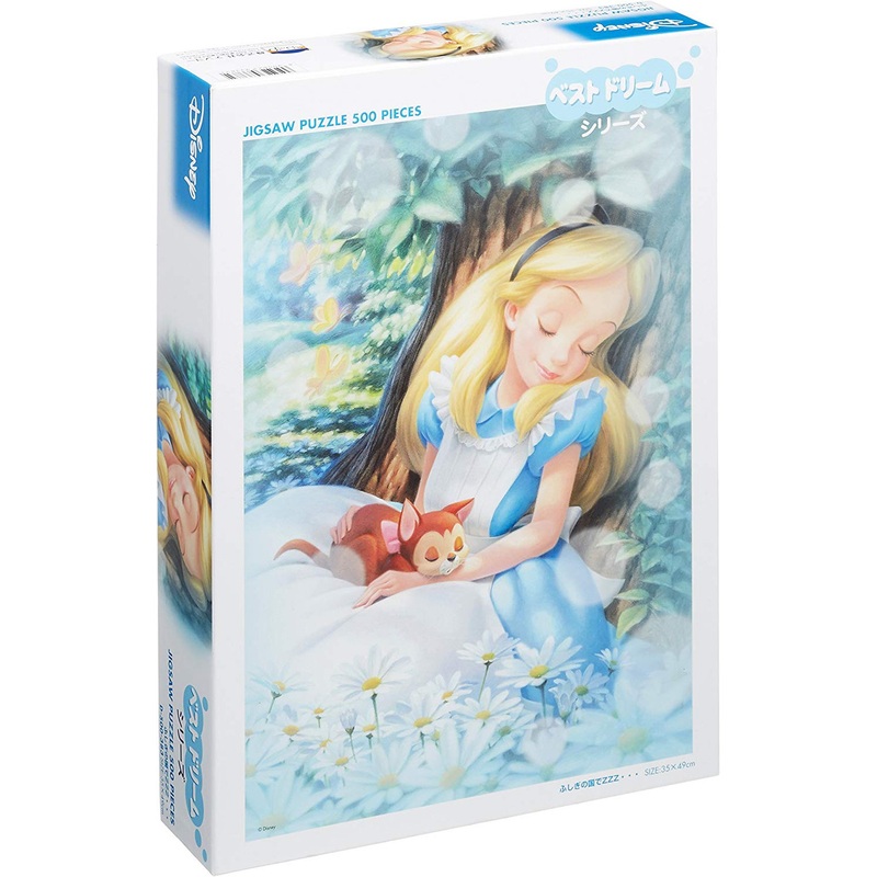 Tenyo Japan Jigsaw Puzzle D500-383 Disney Alice in Wonderland Sleeping (500 Pieces)