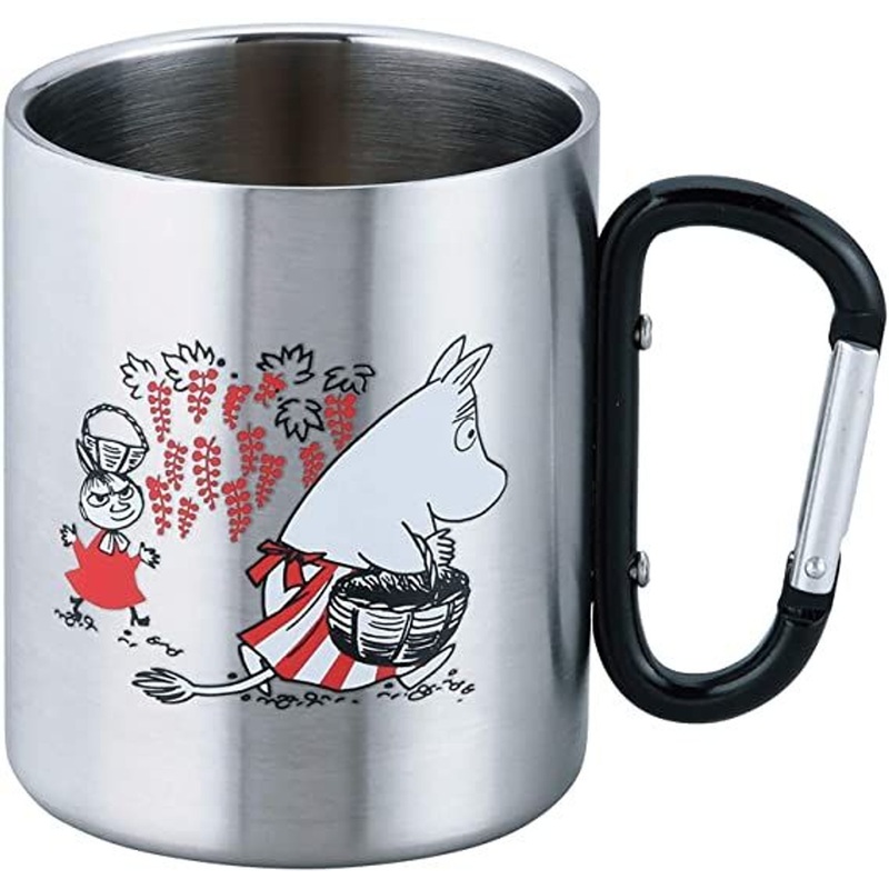 Yamaka Moomin Double Stainless Carabiner Handle Mug (Little My)