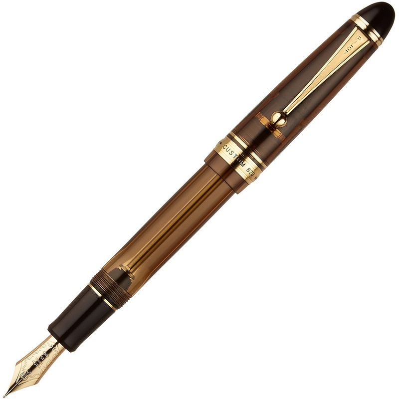 Pilot FKK-3MRP BN-M Custom 823 Brown Plunger Fountain Pen (NIB:M Medium)