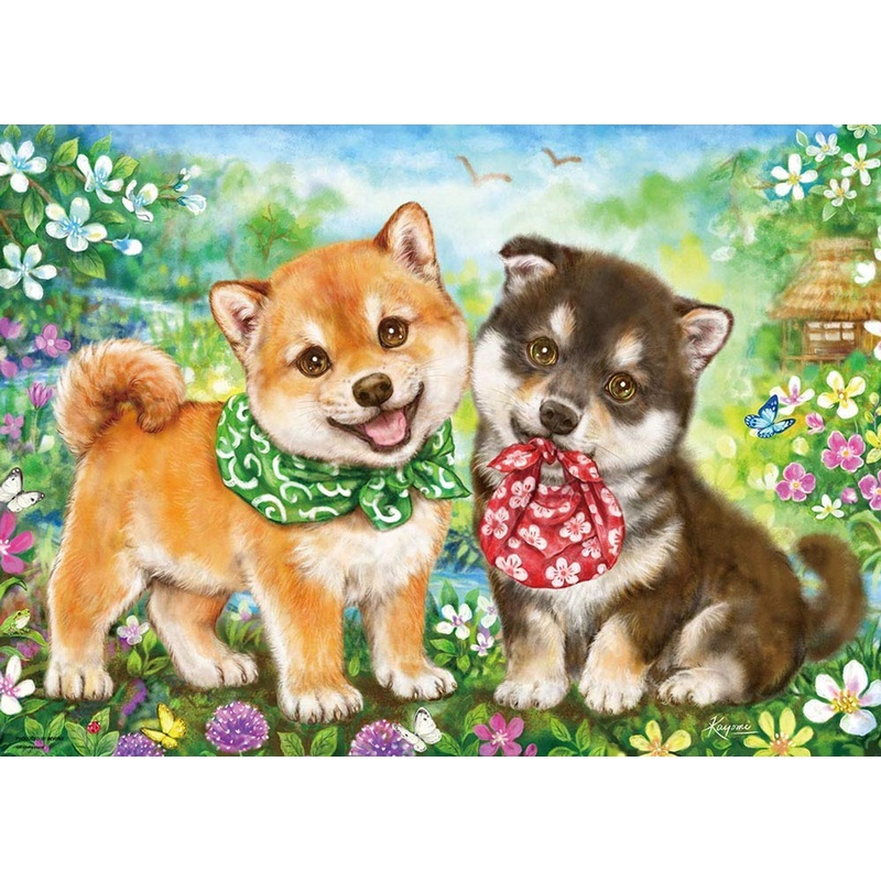 Beverly Jigsaw Puzzle 66-133 Japanese Shiba Puppies (600 Pieces)