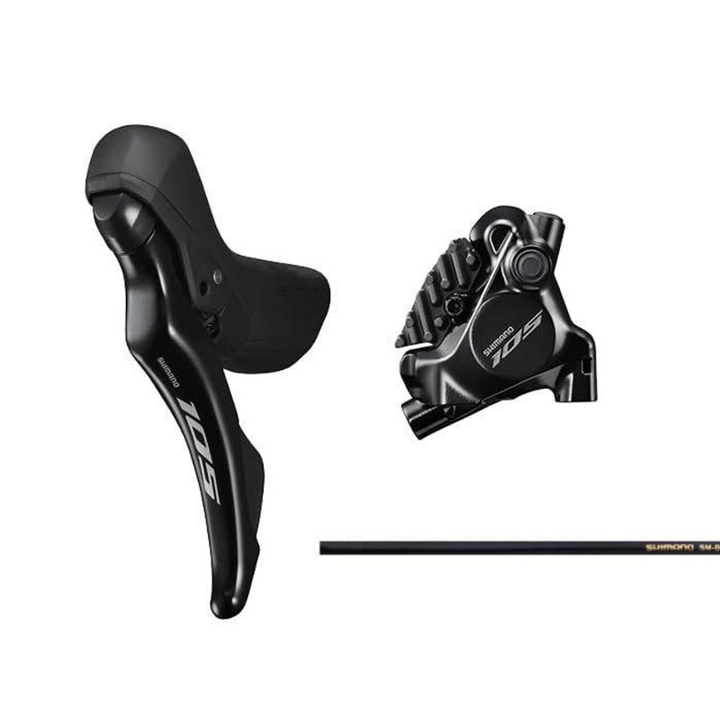 Shimano (Cycling) Shimano J-kit Direct ST-R7120 (Left) BR-R7170 (Rear) Resin Pad With Fin Brake Hose 1700mm (SM-BH90) / Shift Cable 1800mm