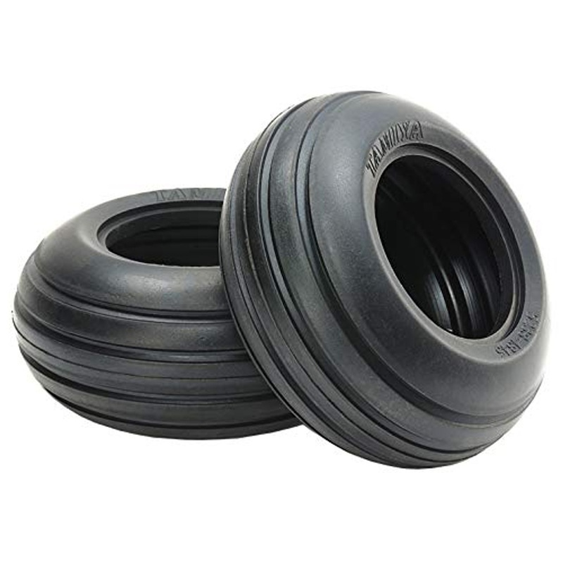 Tamiya 54865 (OP1865) Ribbed Front Bubble Tires (Soft/2pcs)