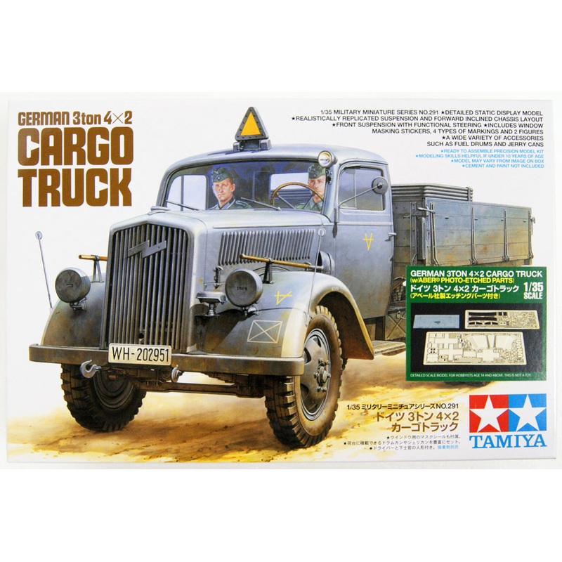 Tamiya 25160 German Opel Blitz 3 Ton 4×2 Cargo Truck w/Photo Etched 1/35 Scale Kit