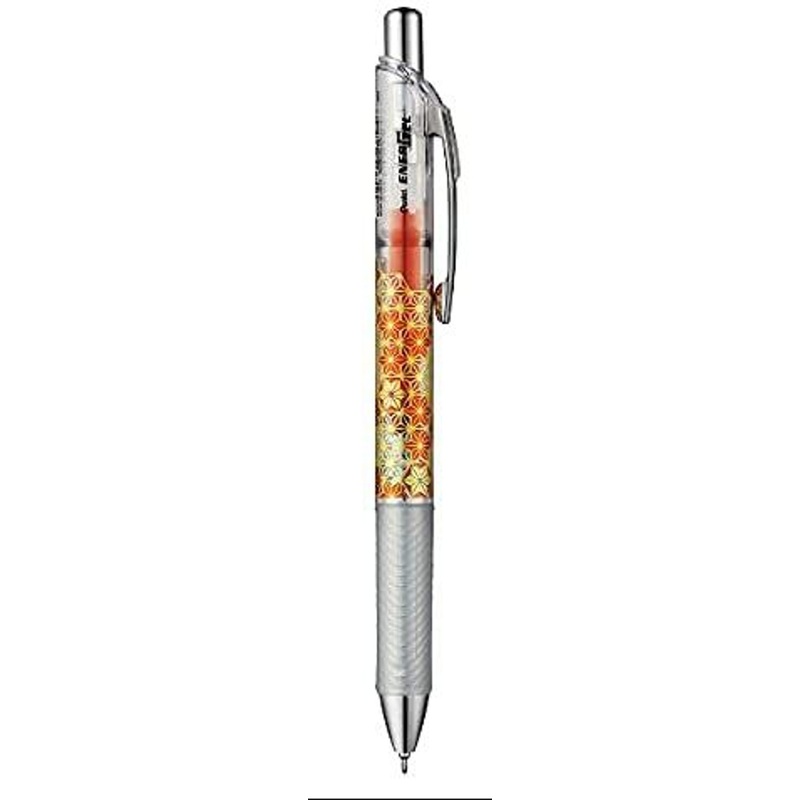 Pentel Energel Japan Series Asanoha Ballpoint Pen 0.5mm (Orange)