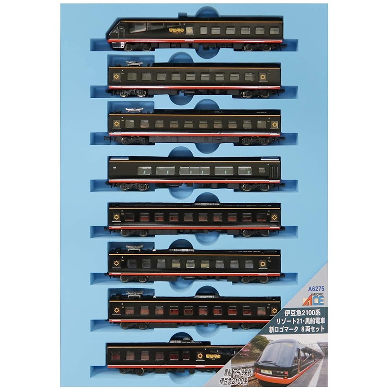 Microace A6275 Izukyu Series 2100 Resort 21/ Kurofune Train/ New Logo Mark 8 Cars Set (N Scale)
