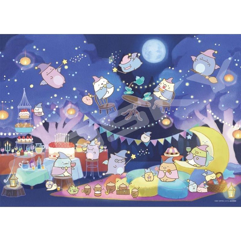 Ensky 500-383 Jigsaw Puzzle Sumikko Gurashi Blue Moonlit Night (500 Pieces)