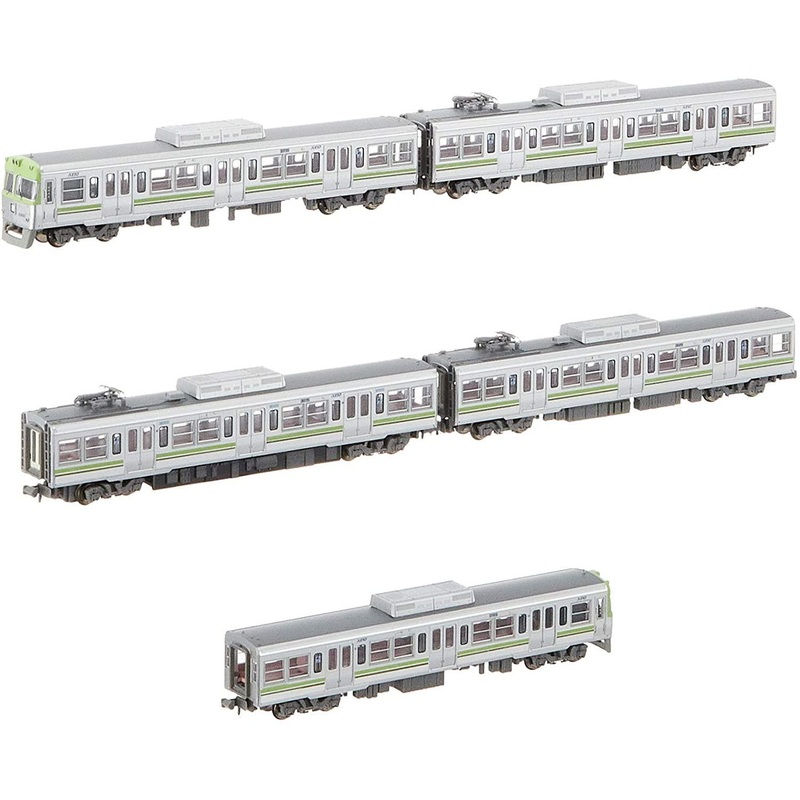 Microace A6576 Keio Series 3000 Renewal Car Single Arm Pantograph Light Green 5 Cars Set (N Scale)