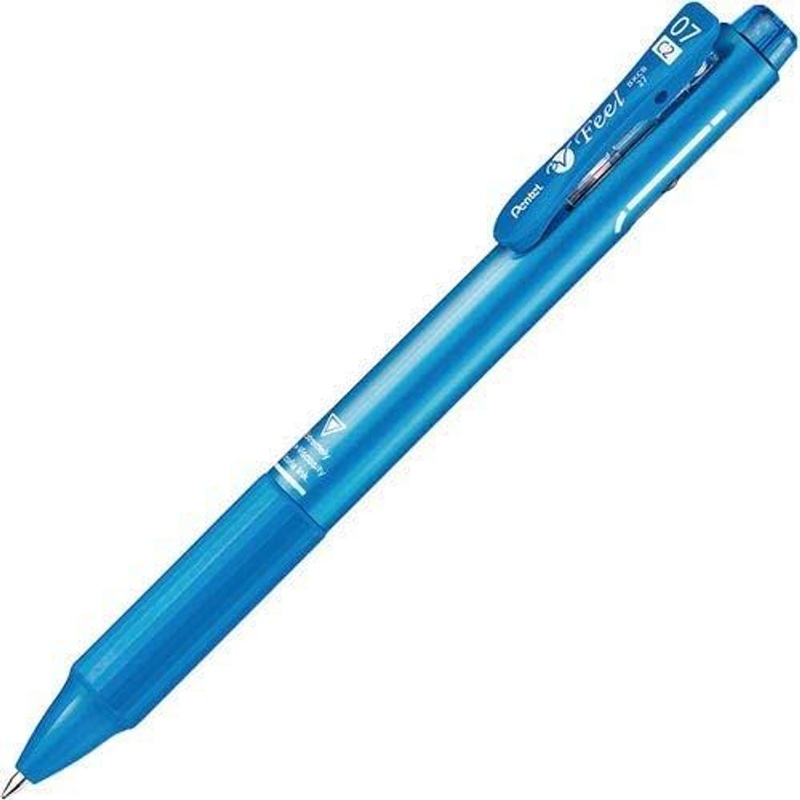 Pentel Vicuna Feel Ballpoint Pen 0.7mm (Metallic Sky Blue)