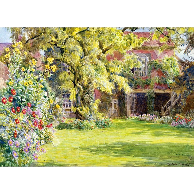 Epoch 79-454s Jigsaw Puzzle Summer Sunbeams in an Old Garden by See Beatrice Parsons (500 Pieces)
