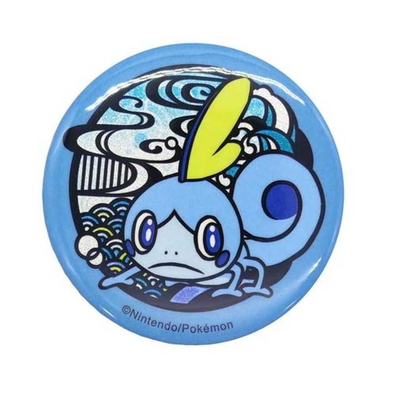 Pokemon Center Original Glitter Tin Badge Sobble