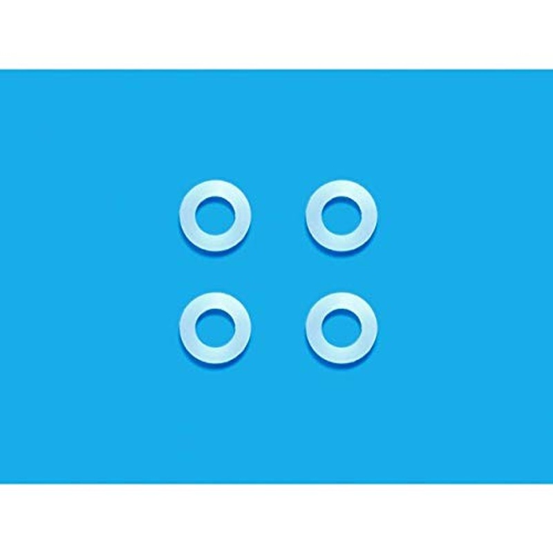 Tamiya 54855 (OP1855) 5.5×0.5mm POM Spacer (4 pcs) White