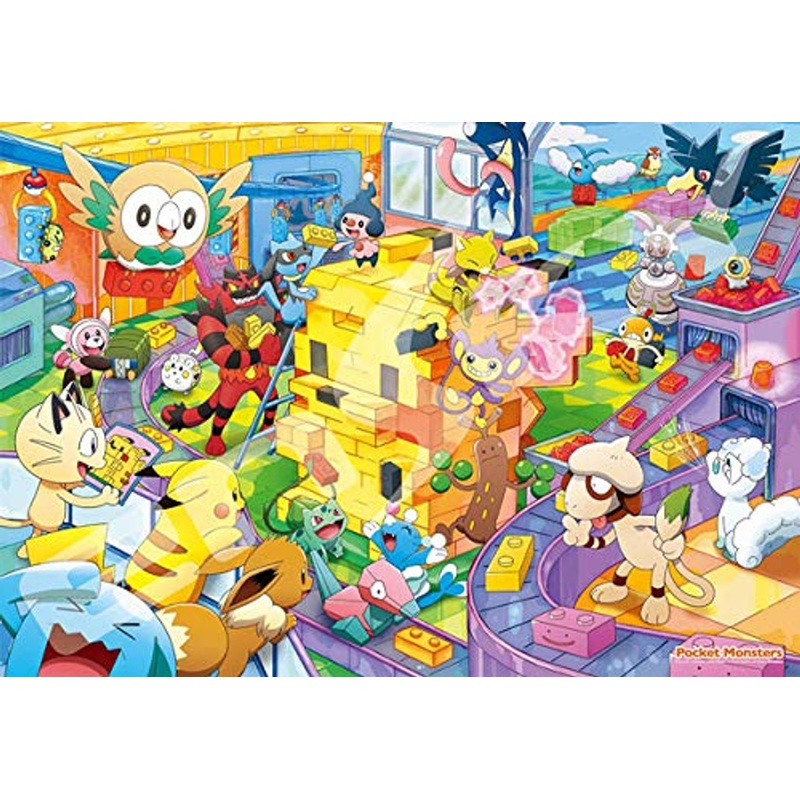 Ensky Jigsaw Puzzle 1000T-134 Pocket Monster Pokemon Pikachu Block (1000 Pieces)