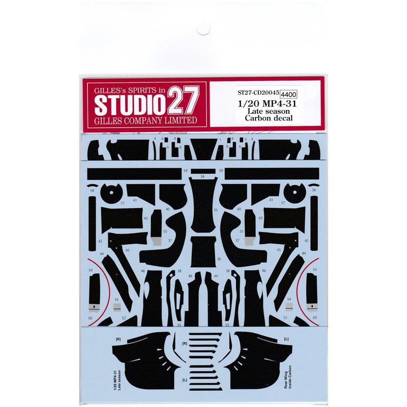 Studio27 ST27-CD20045 McLaren MP4-31 Late Season Ver. Carbon Decal for Ebbro 1/20