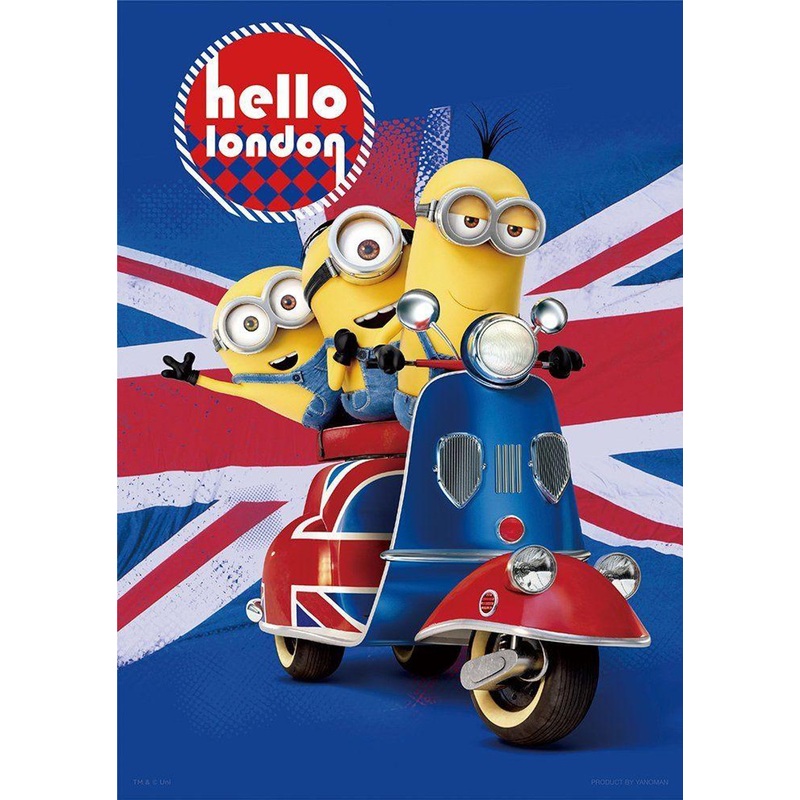 Yanoman 61-40 61-40 Jigsaw Puzzle Prism Art Minions Hello London (108 Pieces)