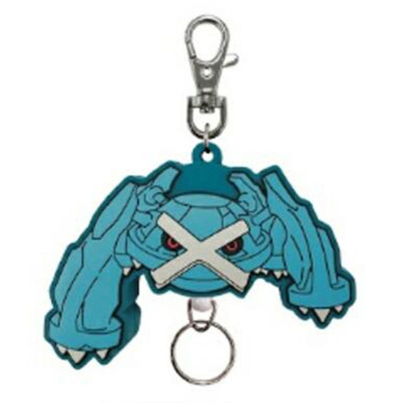SK Japan Pokemon Rubber Reel Key Holder Metagross