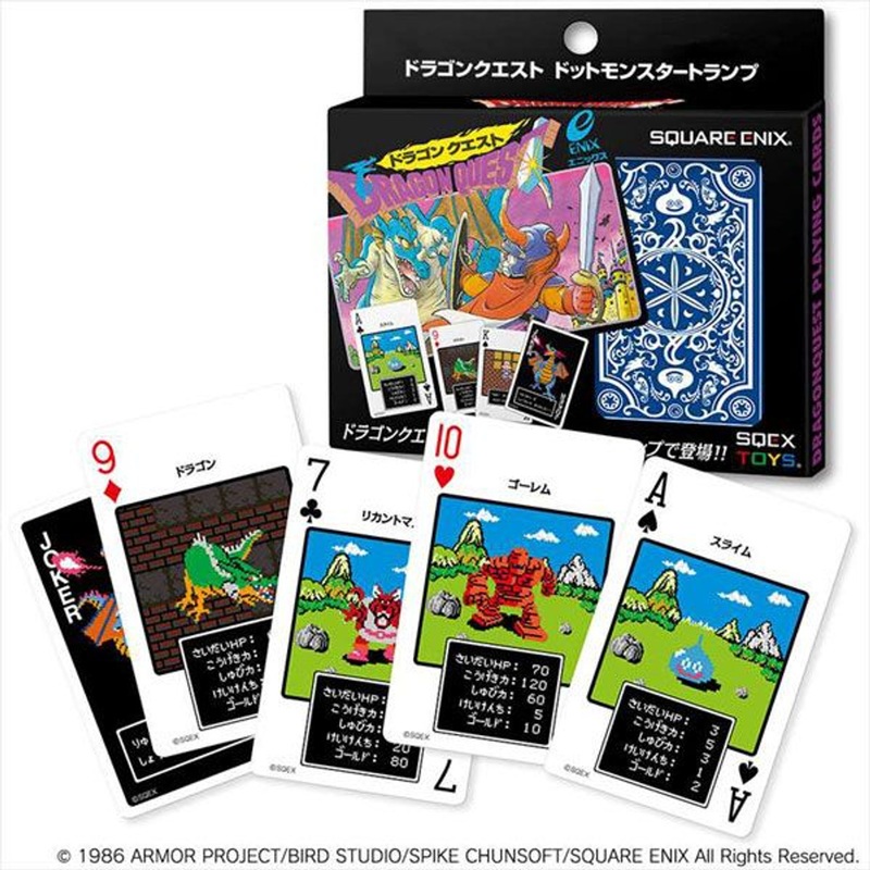 Square Enix Dragon Quest Pixel Art Playing Cards