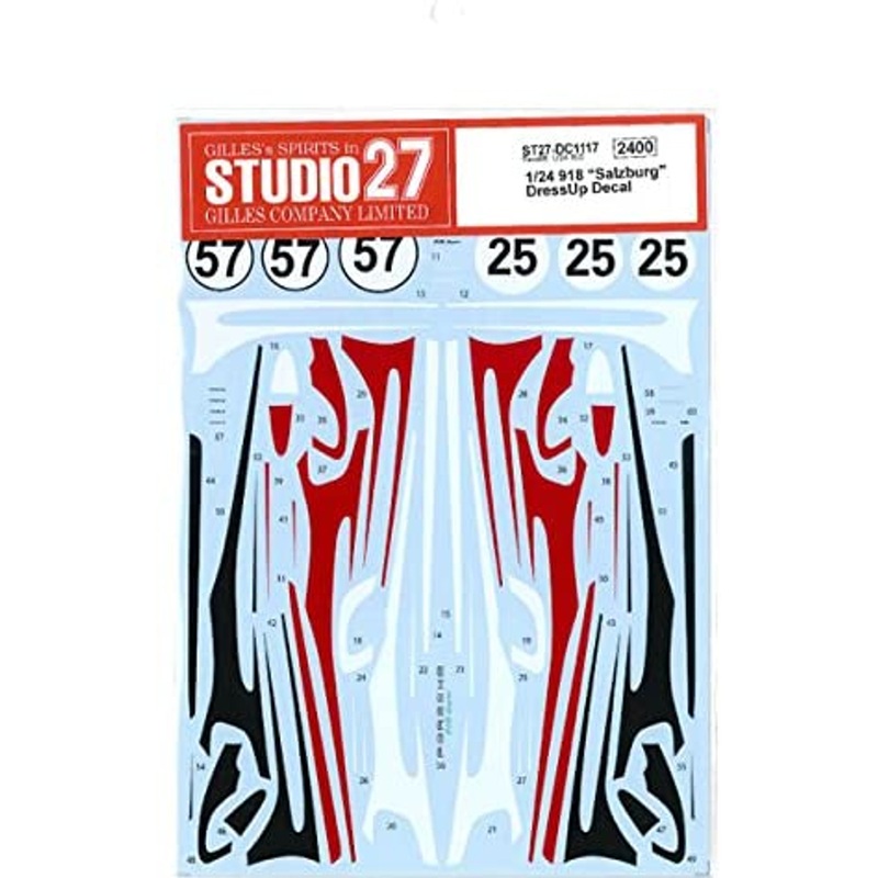 Studio27ST27-DC1117 Porsche 918 Salzburg Dress Up Decal for Revell 1/24