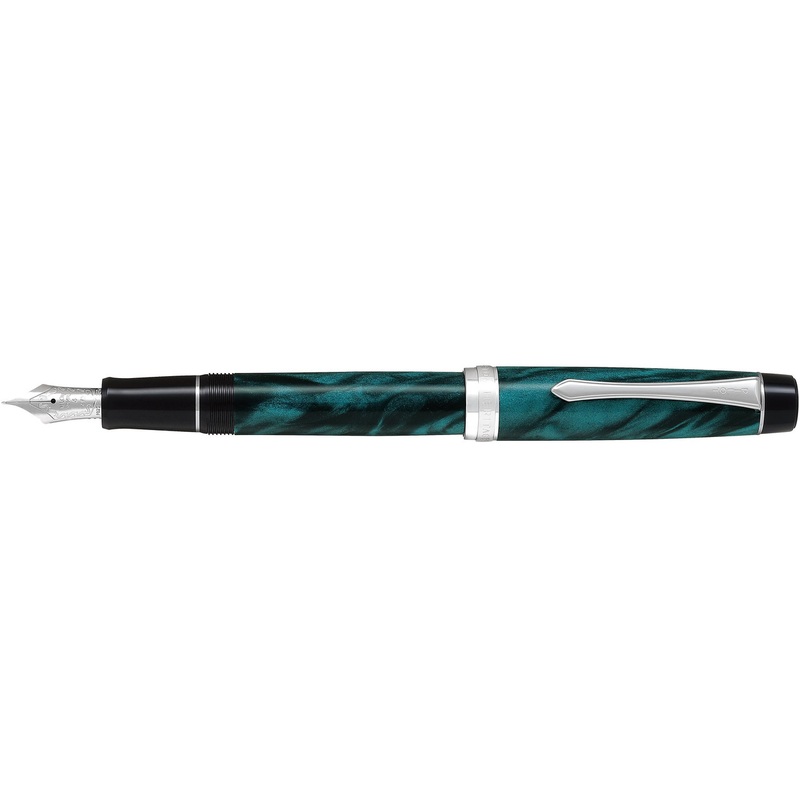 Pilot FKVH-3MR-MAGM Custom Heritage SE Marble Green Fountain Pen (NIB: M Medium)