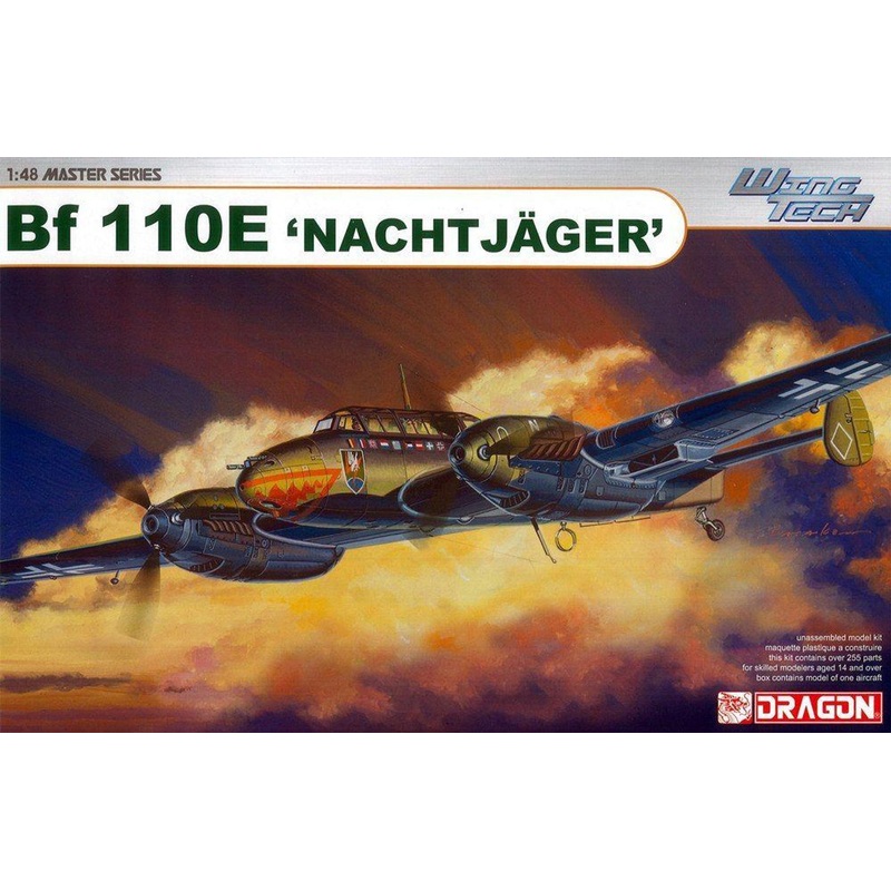 Platz 1/48 Luftwaffe Messerschmitt Bf110E Nachtjager Plastic Model