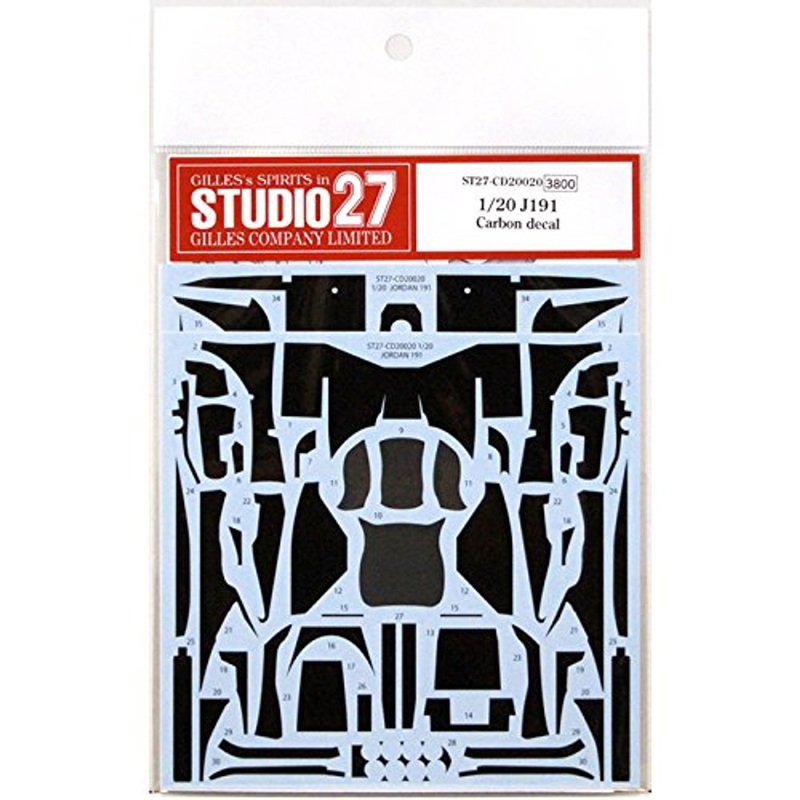 Studio27 ST27-CD20020 Jordan 191 Carbon Decal for Tamiya 1/20