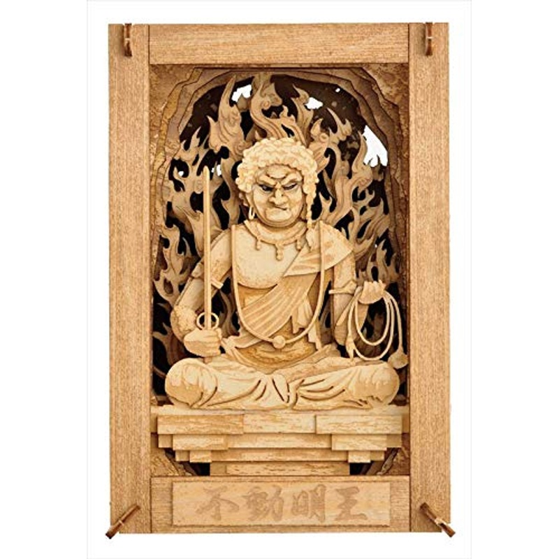 Ensky Paper Theater PT-WL09 Wood Style The Fudo Myo Statue