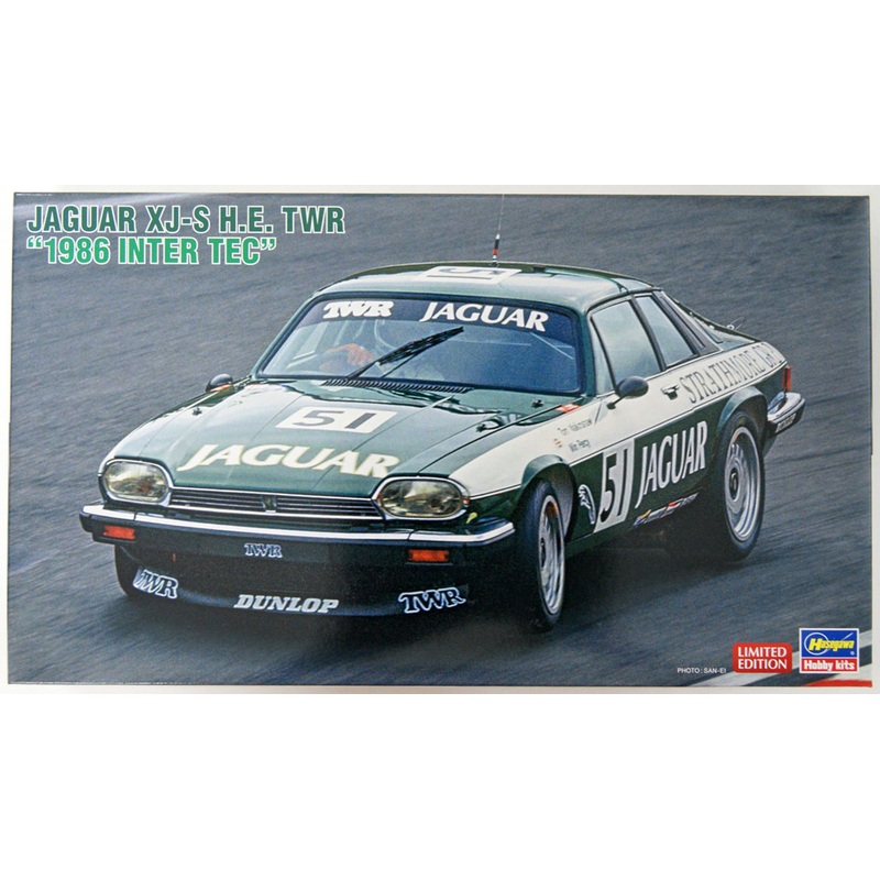 Hasegawa 20444 JAGUAR XJ-S H.E.TWR 1986 INTER TEC 1/24 Scale Kit