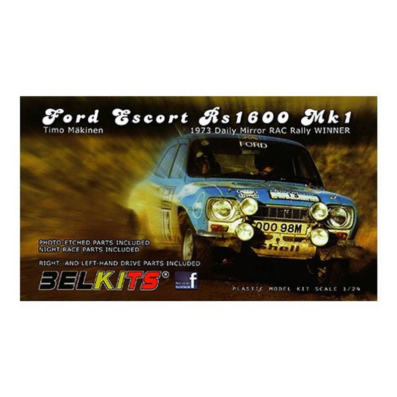 Aoshima (BELKitS) 97908 Ford Escort RS1600 Mk1 1/24 Scale Kit