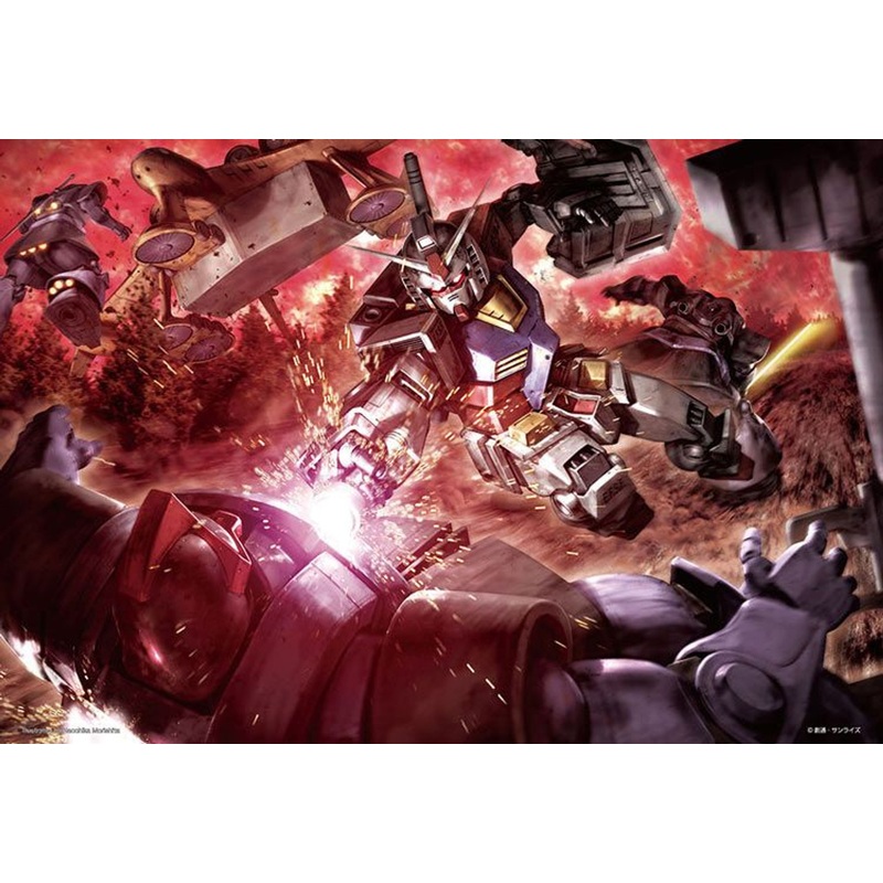 Beverly M81-732 Jigsaw Puzzle Gundam Battle with the Black Tri-Stars (1000 S-Pieces)