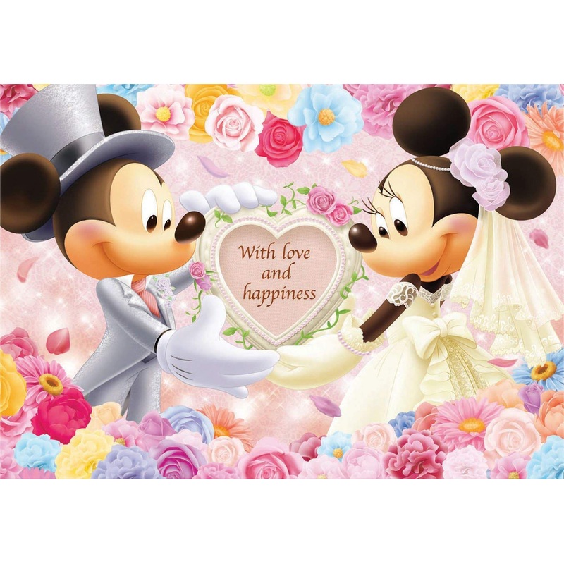 Tenyo Japan Jigsaw Puzzle D200-895 Disney Mickey and Minnie With Love (200 Pieces)