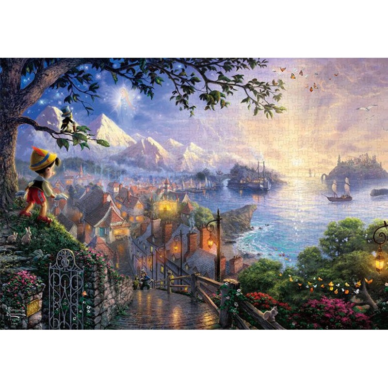 Tenyo D1000-087 Jigsaw Puzzle Disney Pinocchio Wishes Upon A Star (1000 Pieces)