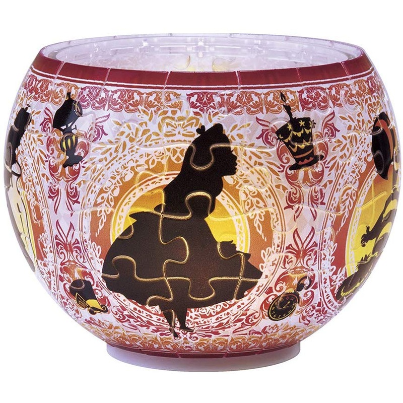 Yanoman 3D LED Lamp Shade Puzzle 2201-20 Disney Alice in Wonderland (80 Pieces)