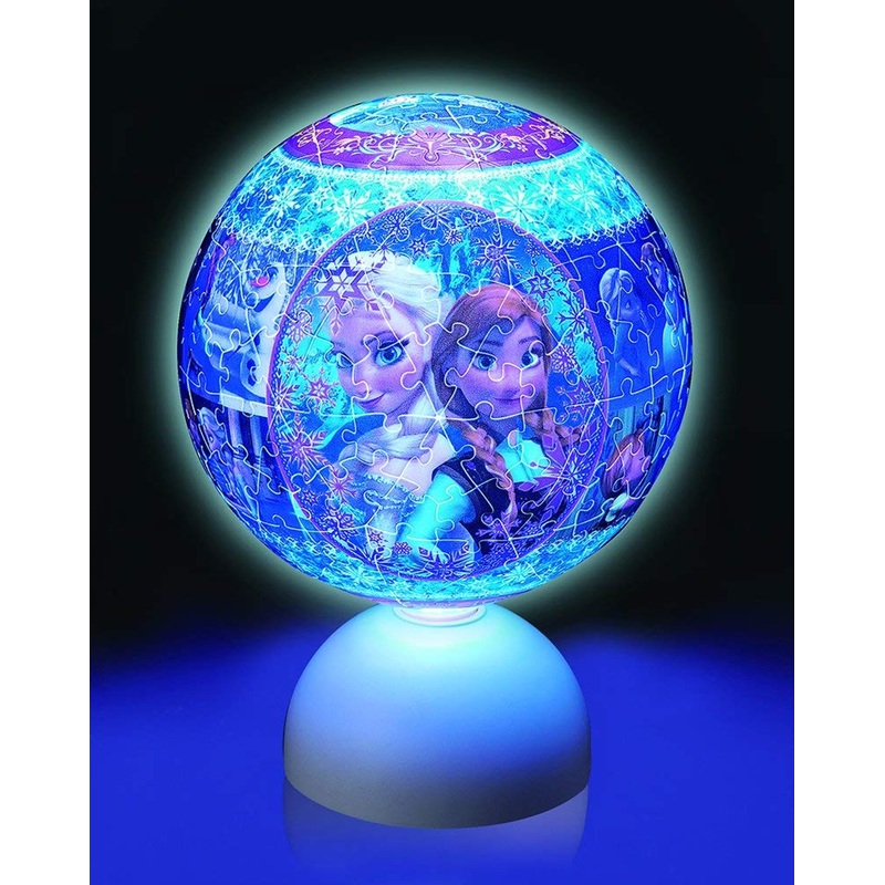 Yanoman 3D LED Lantern Puzzle 2024-231 Disney Frozen Anna & Elsa (240 Pieces)