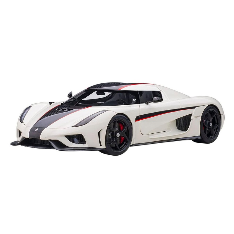 AUTOArt 1/18 Koenigsegg Regera (White/Carbon Black/Red) Finished Model